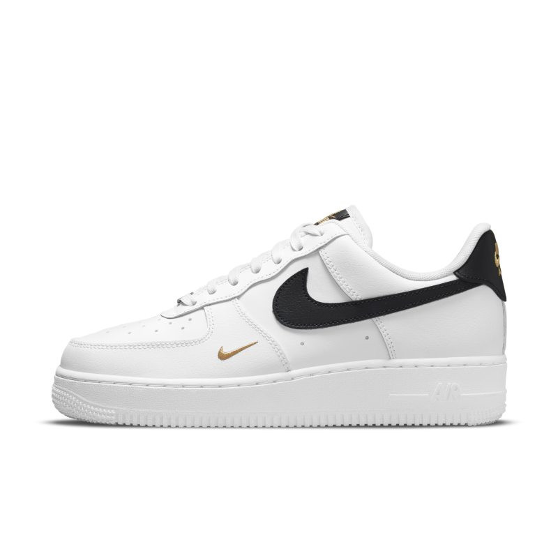 Nike Air Force 1 Low Essential "White/Black/Gold" Sneakers